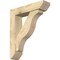 Ekena Millwork Funston Slat Rough Sawn Bracket w/ Offset Brace, Douglas Fir, 6"W x 24"D x 28"H BKT0604X24X28FST06RDF - alternate 1